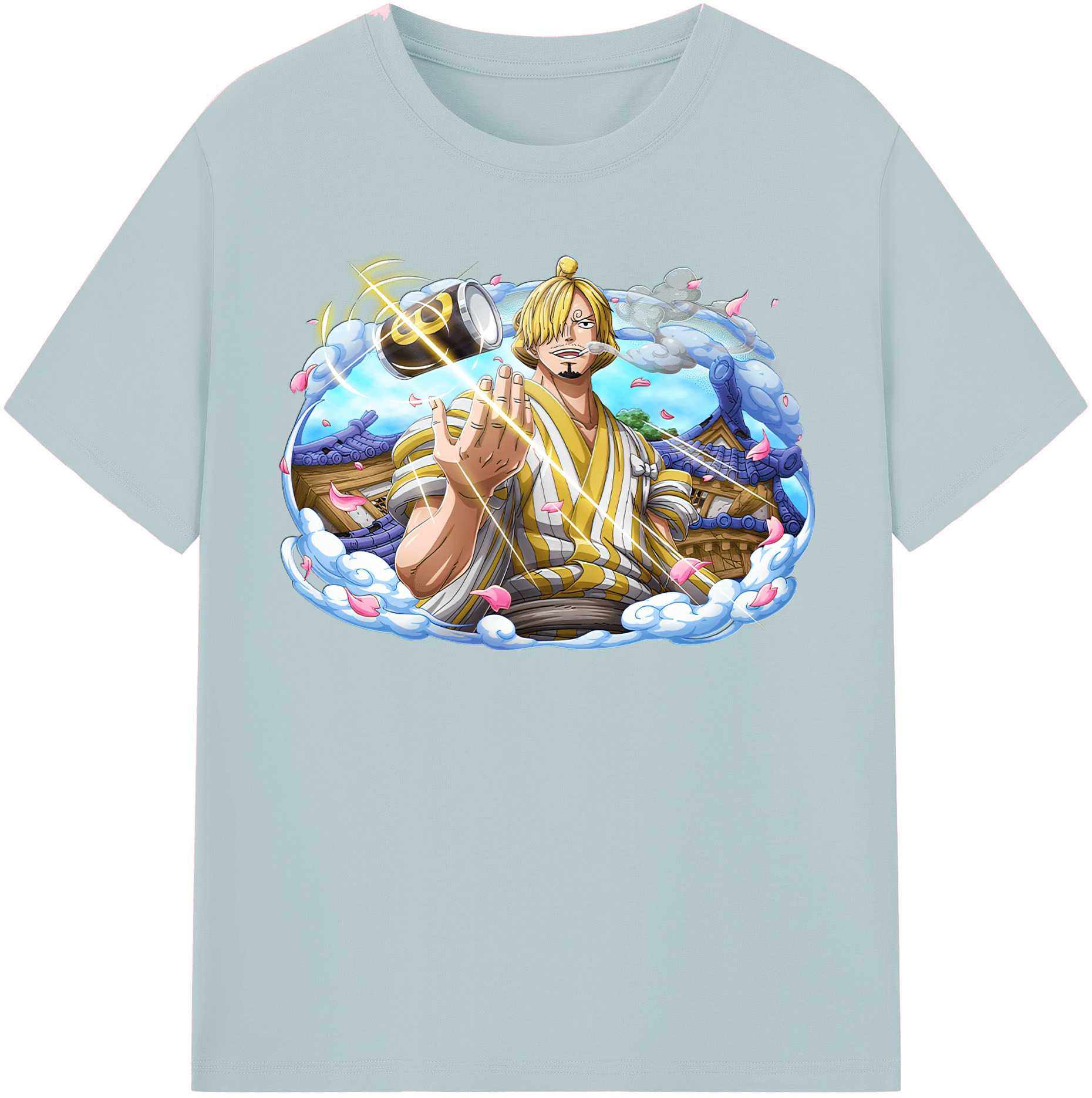 ワンピース サンジ ONE PIECE Sanji 綿100％半袖Tシャツ（フロントプリント）